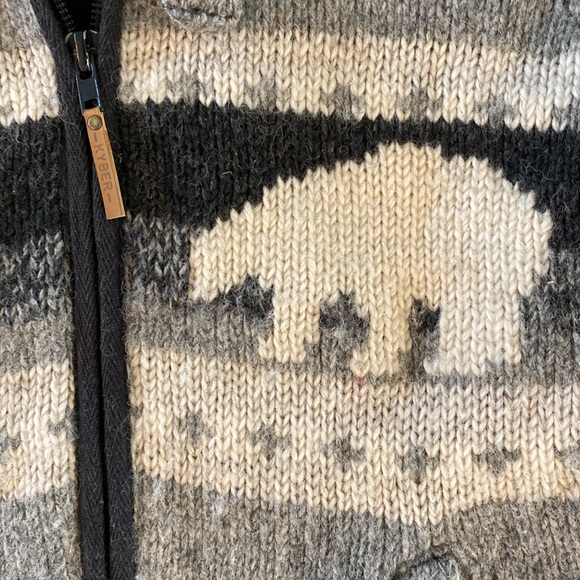 Kyber Outerwear Wool Zip Up Sweater - Size Small - Picture 4 of 8